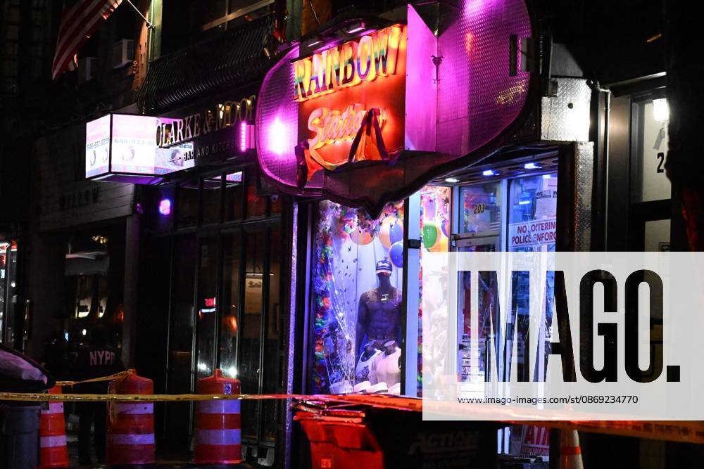 Man Killed After Assault Near Rainbow Station Sex Shop In Manhattan New York - 11 October 2026 NYPD officers work the scene outside Rainbow Station sex shop on 8th Avenue where a man died after reportedly being assaulted within the confines of the 10th precinct in Manhattan, New York, United States on Sunday, October 11, 2026. Sunday evening at approximately 9:10 pm the incident took place. Clothing, shoes and blood were discovered at the scene. The victim was taken to Bellevue Hospital where he was pronounced dead. There are no arrests and the investigation is ongoing by the NYPD. Manhattan United States