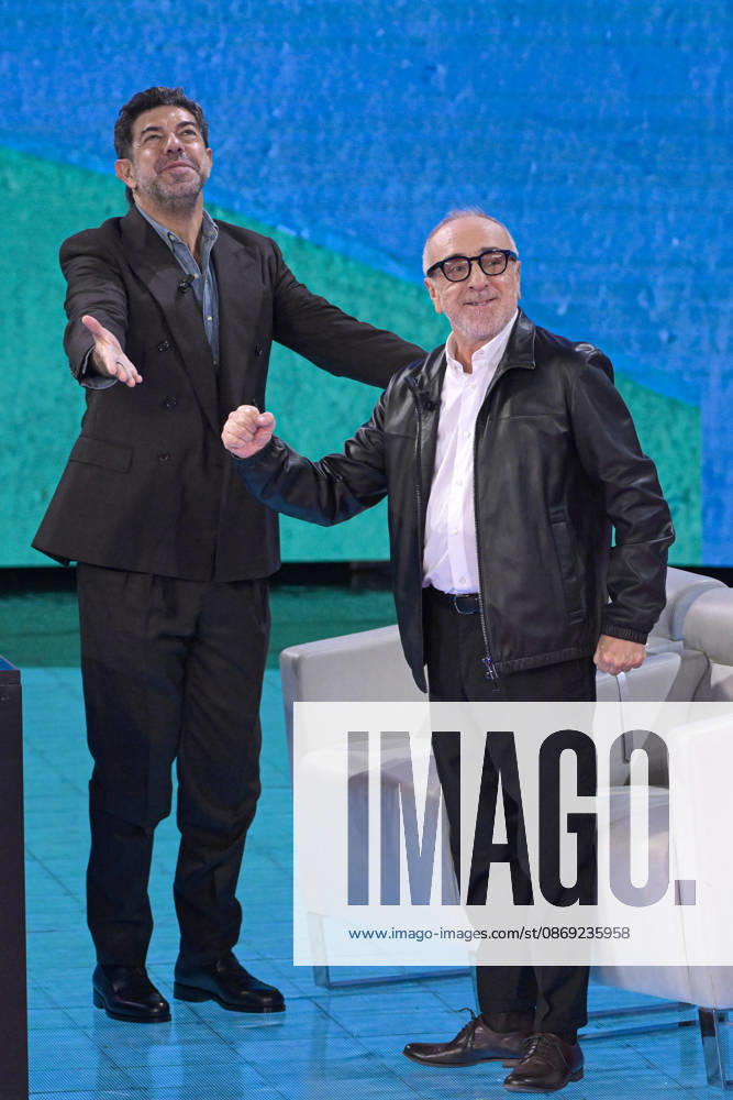 Foto Mario Romano IPP Milano 11 10 2026 Trasmissione televisiva: -Che Tempo Che Fa- nella foto gli attori Silvio Orlando e Pierfrancesco Favino Italy Photo Press - World Copyright Che Tempo Che Fa