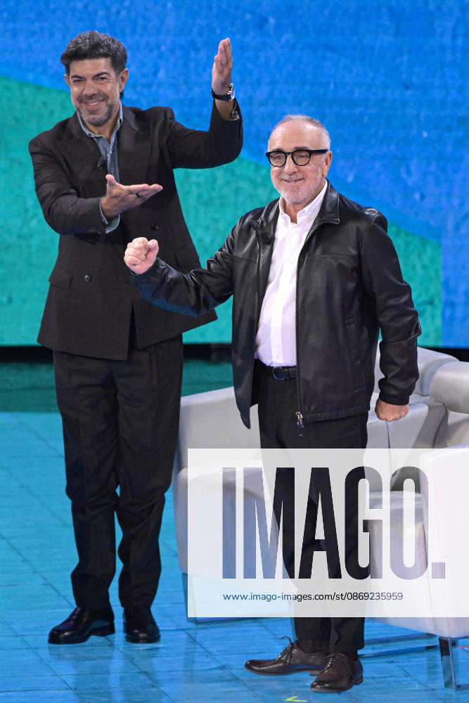 Foto Mario Romano IPP Milano 11 10 2026 Trasmissione televisiva: -Che Tempo Che Fa- nella foto gli attori Silvio Orlando e Pierfrancesco Favino Italy Photo Press - World Copyright Che Tempo Che Fa