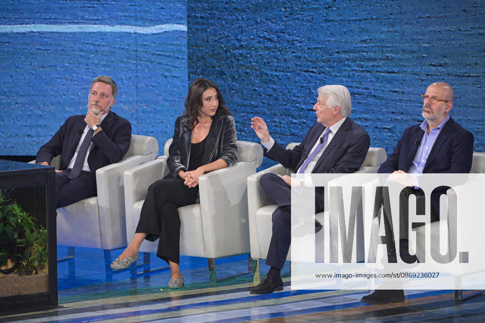 Foto Mario Romano IPP Milano 11 10 2026 Trasmissione televisiva: -Che Tempo Che Fa- nella foto Massimo Giannini, Cecilia Sala, Ferruccio De Bortoli e Nello Scavo Italy Photo Press - World Copyright Che Tempo Che Fa