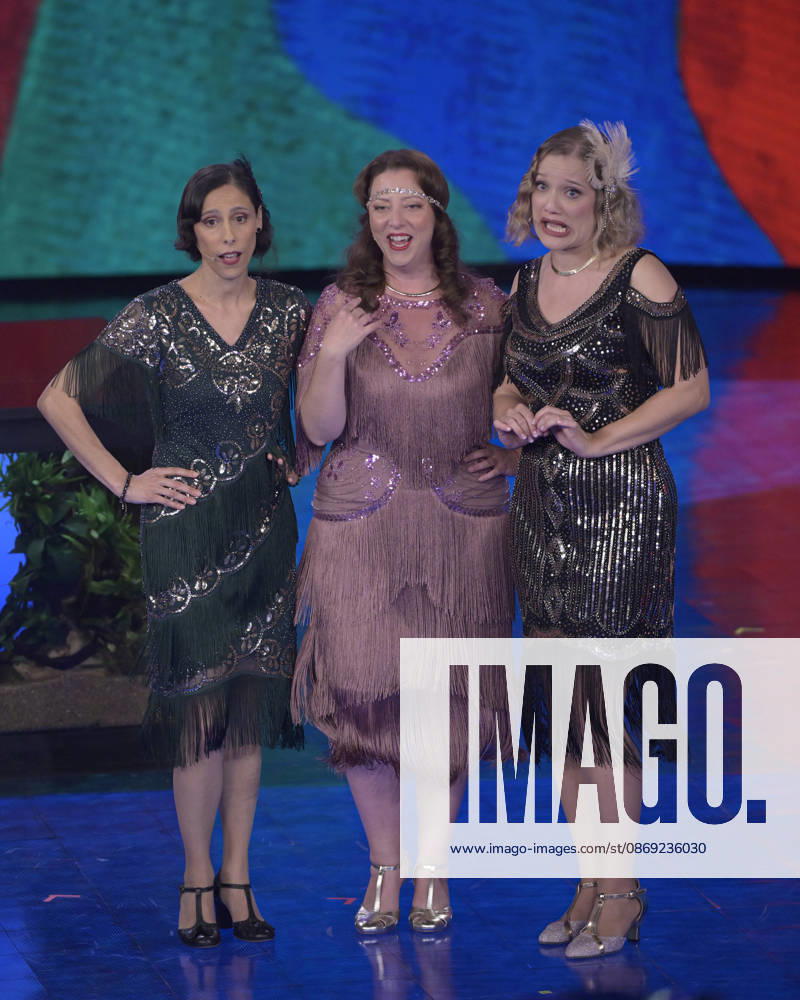Foto Mario Romano IPP Milano 11 10 2026 Trasmissione televisiva: -Che Tempo Che Fa- nella foto il trio canoro le Kali Siters: Elena Caligiuri (mezzosoprano), Stefania Balzano (soprano) ed Elena Fasola (contralto) Italy Photo Press - World Copyright Che Tempo Che Fa