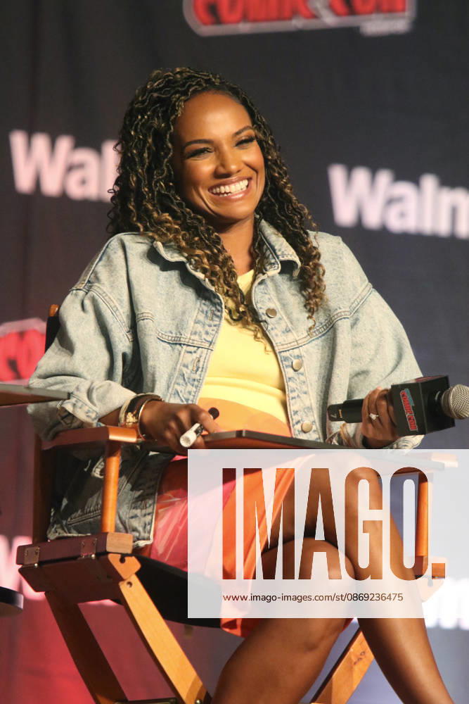 NEW YORK, NY- OCTOBER 11: Mekia Cox pictured at The Rookie panel during New York Comic Con 2026 at Javits Center on October 11, 2026 in New York City.