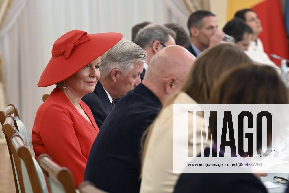 State Visit of King Philippe and Queen Mathilde to Kazakhstan (Day 2) ASTANA, KAZAKHSTAN - OCTOBER 12 : State Visit of King Philippe and Queen Mathilde to Kazakhstan (Day 2) : - Official welcoming ceremony at the Akorda Presidential Palace , on October 12, 2026 in Astana, Kazakhstan, 12 10 2026 Astana Kazakhstan