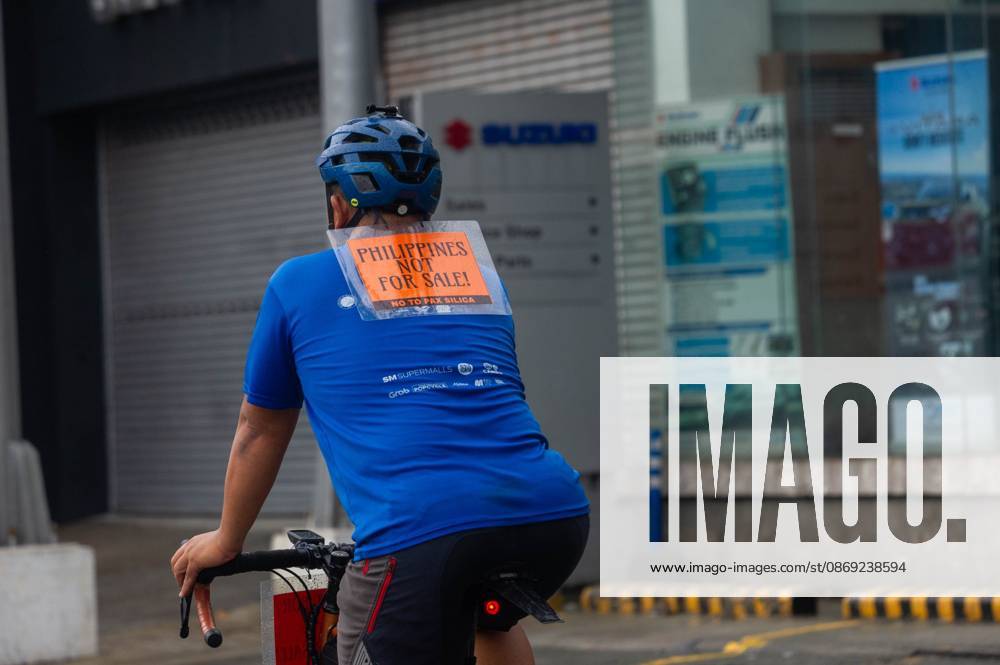 Cyclists Protest US-Led Pax Silica Initiative MANILA, PHILIPPINES - OCTOBER 12, 2026: A bike ride was led by local cyclists, along with environmental advocates, in condemnation of the US-led Pax Silica Initiative that participants say will destroy the livelihoods of local farming communities, displace local indigenous communities, and consume tremendous amounts of water that would have otherwise be utilized by local Filipinos. The route started in the Quezon City Hall and ended in the Bonifacio Shrine where the closing program was held with each sector that participated in the bike ride expressing their message of solidarity to the cause. Multiple stops where held in front of the office of the Department of Environment and Natural Resources