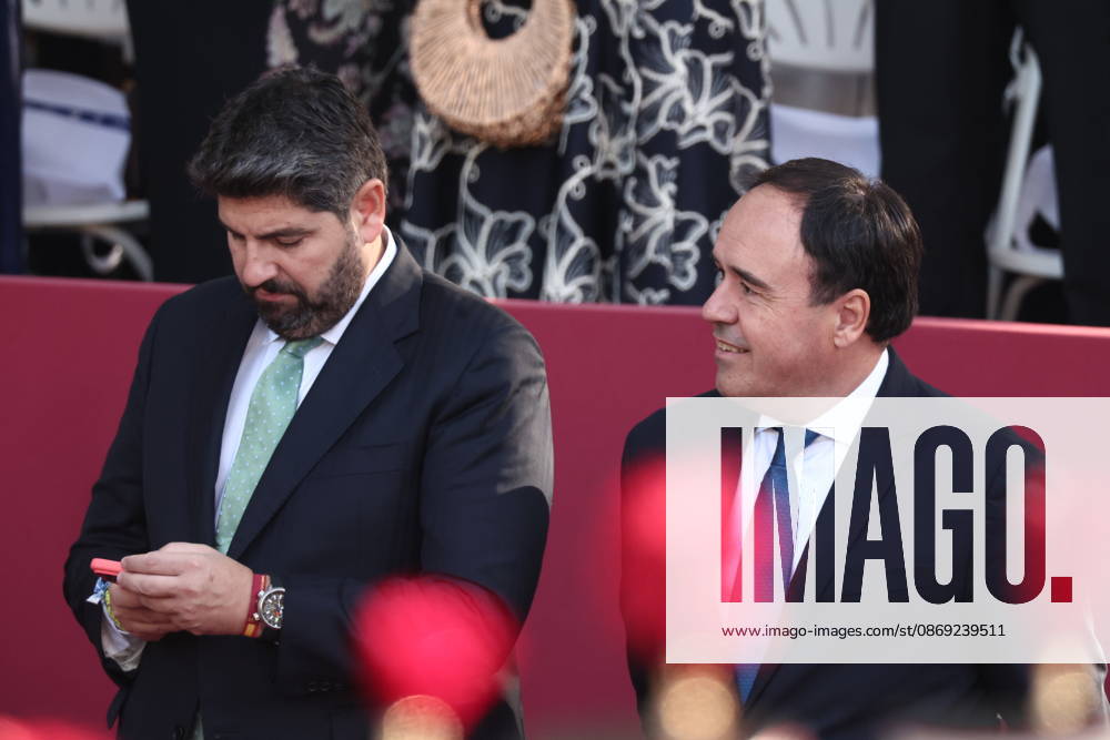 October 12 Parade for Hispanic Heritage Day The president of the Region of Murcia, Fernando López Miras, and the President of the Valencian Regional Government, Juanfran Pérez Llorca, during the solemn ceremony honoring the national flag and the military parade for October 12, Hispanic Heritage Day, in Plaza de Cánovas del Castillo, on October 12, 2026, in Madrid, Spain. The events begin with the flag-raising ceremony and are followed by a tribute to those who gave their lives for the country. Subsequently, the military air and ground parades begin. Approximately 4,400 members of the Armed Forces, the security forces, and various civilian public institutions are participating this year in the parade presided over by the King and Queen. The