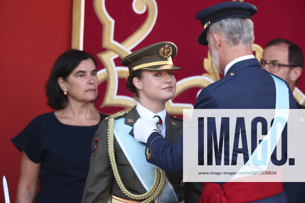 October 12 Parade for Hispanic Heritage Day King Felipe VI and Princess Leonor during the solemn ceremony honoring the national flag and the military parade on October 12, Hispanic Heritage Day, in the Plaza de Cánovas del Castillo, on October 12, 2026, in Madrid, Spain. The events begin with the raising of the flag and are followed by a tribute to those who gave their lives for the country. Subsequently, the military air and ground parades begin. Approximately 4,400 members of the Armed Forces, the security forces, and various civilian public institutions are participating this year in the parade presided over by the King and Queen. The aerial parade featured 50 fighter, training, and transport aircraft, as well as around 30 helicopters.
