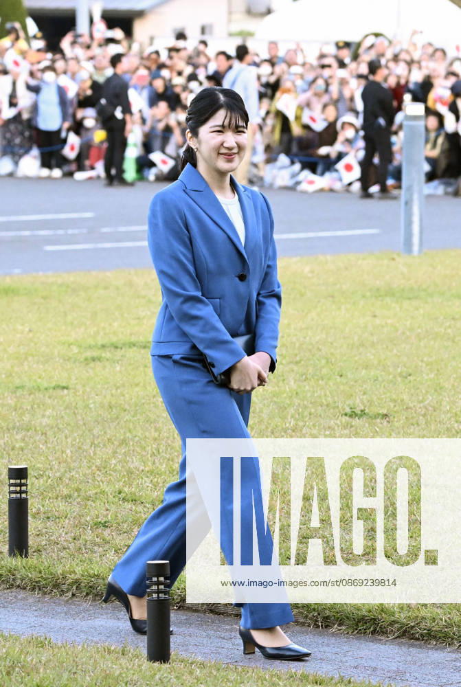 Princess Aiko in Aomori Pref. Japanese Princess Aiko arrives at Korekawa Archaeological Institution in Hachinohe in Aomori Prefecture, northeastern Japan, on Oct. 12, 2026. A14AA0005630665P
