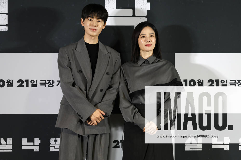 ˜Paradise Lost director, cast attend press conference in Seoul South Korean actors Bae Hyun-sung (L) and Kim Hyun-joo pose for photos during a media press conference for the movie Paradise Lost in Seoul, South Korea, on October 12, 2026. The psychological thriller film follows a mother who copes with loss through an AI version of her missing son, only to face confusion and tension when her real son mysteriously reappears after nine years. Seoul South Korea