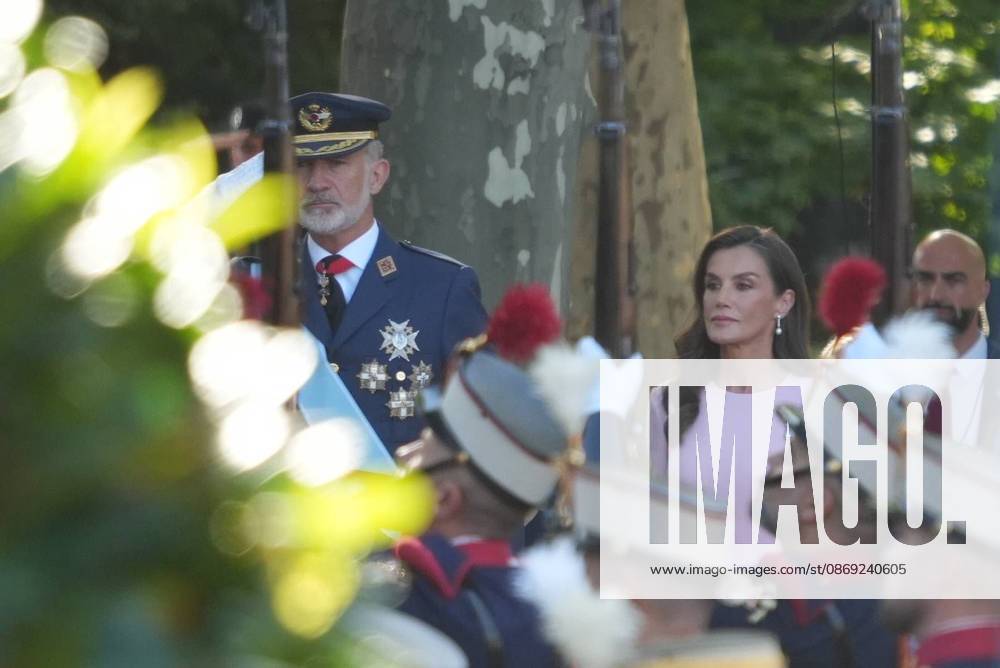 Spanish Kings Felipe and Letizia attending a military parade during the known as Dia de la Hispanidad, Spain s National Day, in Madrid, on Monday 12, October 2026. Cordon Press