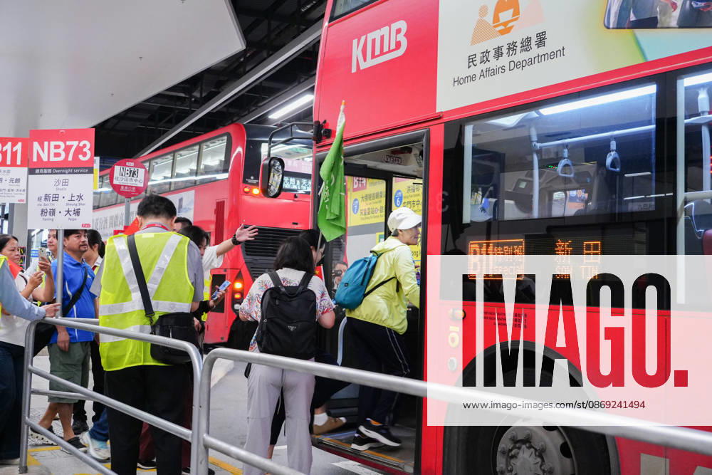 HONG KONG-DAILY HUANGGANG-PORT-OPENING Passengers board a bus at the Public Transport Interchange after arriving in Hong Kong through the redeveloped Huanggang Port on October 12, 2026, as new public transport arrangements come into operation. (Photo by Zulu Lo TMHK via Nexpher Images) Hong Kong