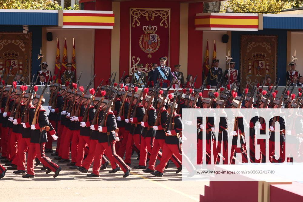 October 12 Parade for Hispanic Heritage Day Members of the State Security Forces during the solemn ceremony honoring the national flag and the military parade on October 12, Hispanic Heritage Day, in the Plaza de Cánovas del Castillo, on October 12, 2026, in Madrid, Spain. The events begin with the raising of the flag and are followed by a tribute to those who gave their lives for the country. Subsequently, the military air and ground parades begin. Approximately 4,400 members of the Armed Forces, the security forces, and various civilian public institutions are participating this year in the parade presided over by the King and Queen. The aerial parade featured 50 fighter, training, and transport aircraft, as well as around 30 helicopters
