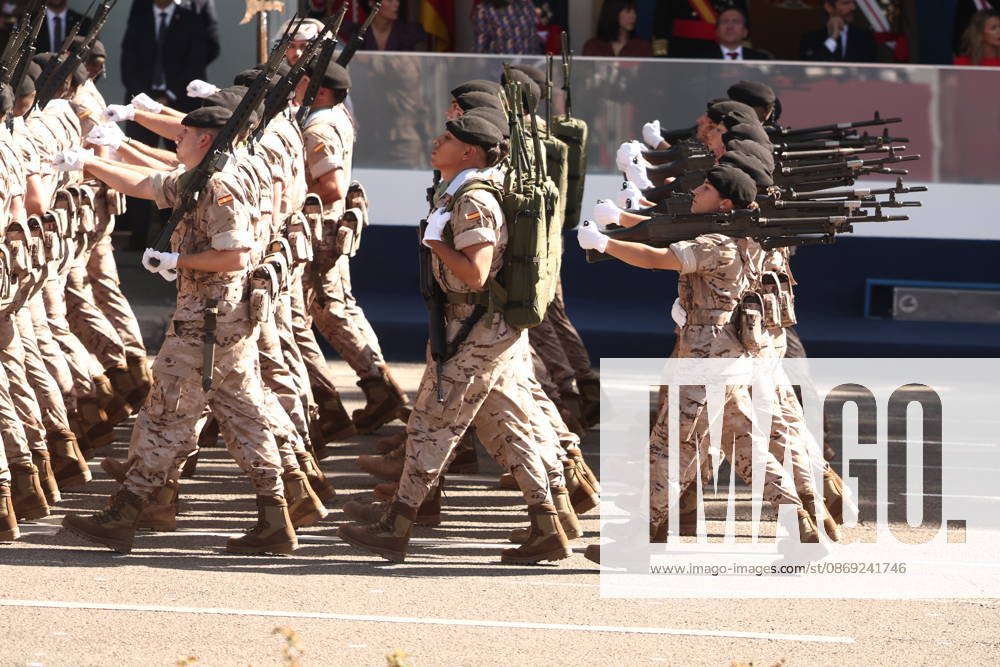 October 12 Parade for Hispanic Heritage Day Members of the State Security Forces during the solemn ceremony honoring the national flag and the military parade on October 12, Hispanic Heritage Day, in the Plaza de Cánovas del Castillo, on October 12, 2026, in Madrid, Spain. The events begin with the raising of the flag and are followed by a tribute to those who gave their lives for the country. Subsequently, the military air and ground parades begin. Approximately 4,400 members of the Armed Forces, the security forces, and various civilian public institutions are participating this year in the parade presided over by the King and Queen. The aerial parade featured 50 fighter, training, and transport aircraft, as well as around 30 helicopters