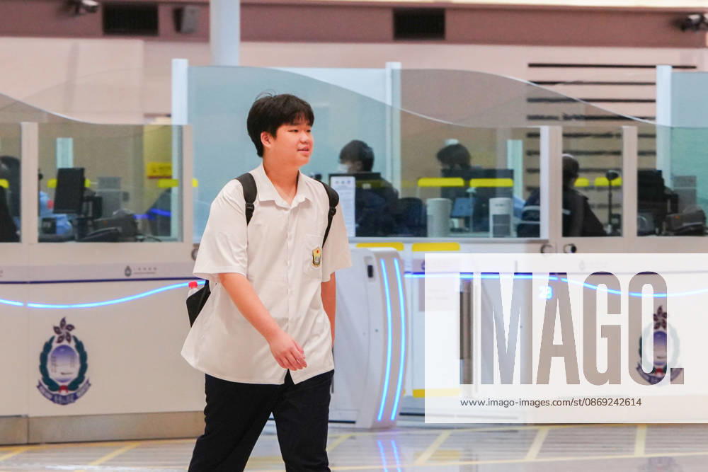 HONG KONG-DAILY HUANGGANG-PORT-OPENING Cross-boundary schoolchildren arrive in Hong Kong through the redeveloped Huanggang Port on October 12, 2026, as the new border crossing begins providing 24-hour passenger clearance services. (Photo by Zulu Lo TMHK via Nexpher Images) Hong Kong