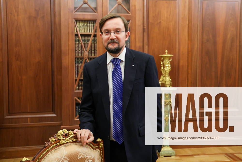 RUSSIA, MOSCOW - OCTOBER 12, 2026: Alexei Repik, Delovaya Rossiya Business Russia Chairman, is pictured during a meeting with Russia s President Vladimir Putin in the Kremlin. Mikhail Metzel Russian Presidential Press and Information Office TASS 99175808