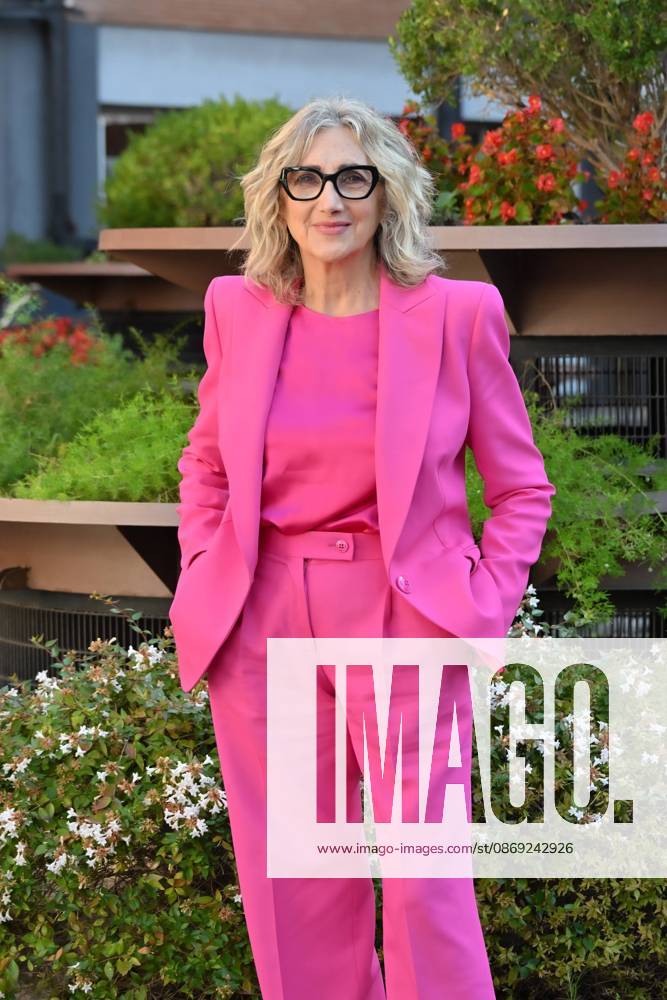 IPA89593316 - Rome: Rai Studios on Via Teulada. Photocall for the TV series Libera: The Case of Elena Palma. Pictured: Lunetta Savino
