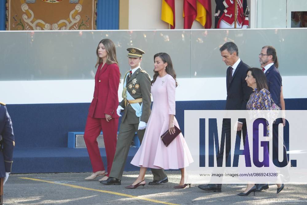 Spanish King Felipe VI and Queen Letizia with Princess Leonor de Borbon and Princess Sofia de Borbon attending a military parade during the known as Dia de la Hispanidad, Spain s National Day, in Madrid, on Monday 12, October 2026 Cordon Press