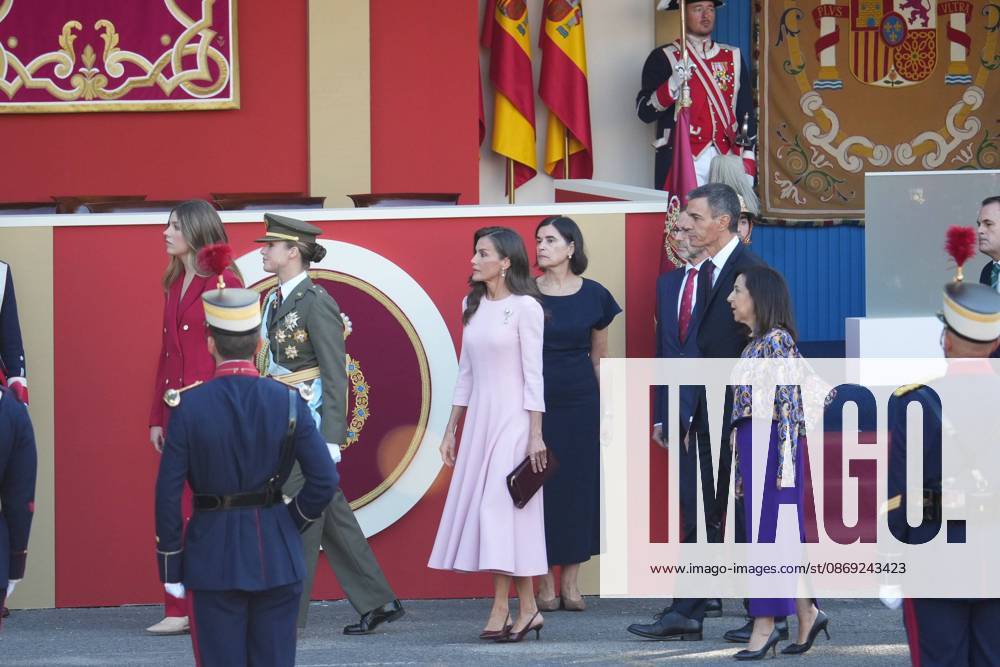 Spanish King Felipe VI and Queen Letizia with Princess Leonor de Borbon and Princess Sofia de Borbon attending a military parade during the known as Dia de la Hispanidad, Spain s National Day, in Madrid, on Monday 12, October 2026 Cordon Press