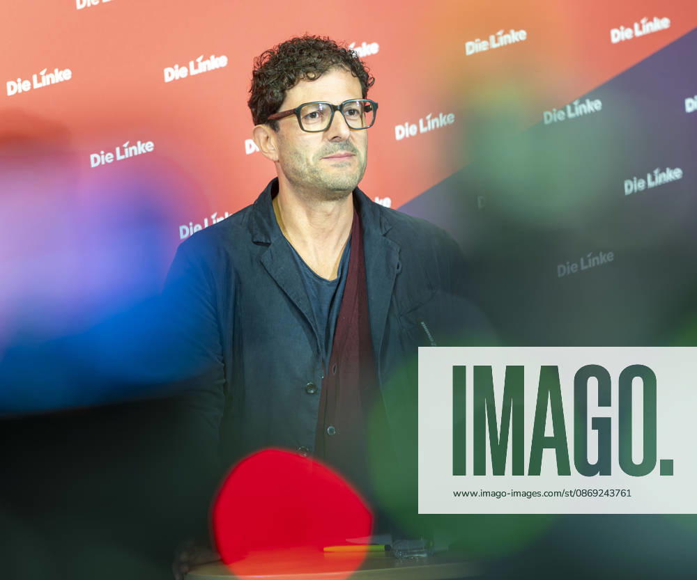 Luigi Pantisano EUR, Deutschland, Berlin, 12.10.2026: Pressekonferenz von Luigi Pantisano Vorsitzender der Partei Die Linke im Karl-Liebknecht-Haus zu aktuellen Themen.