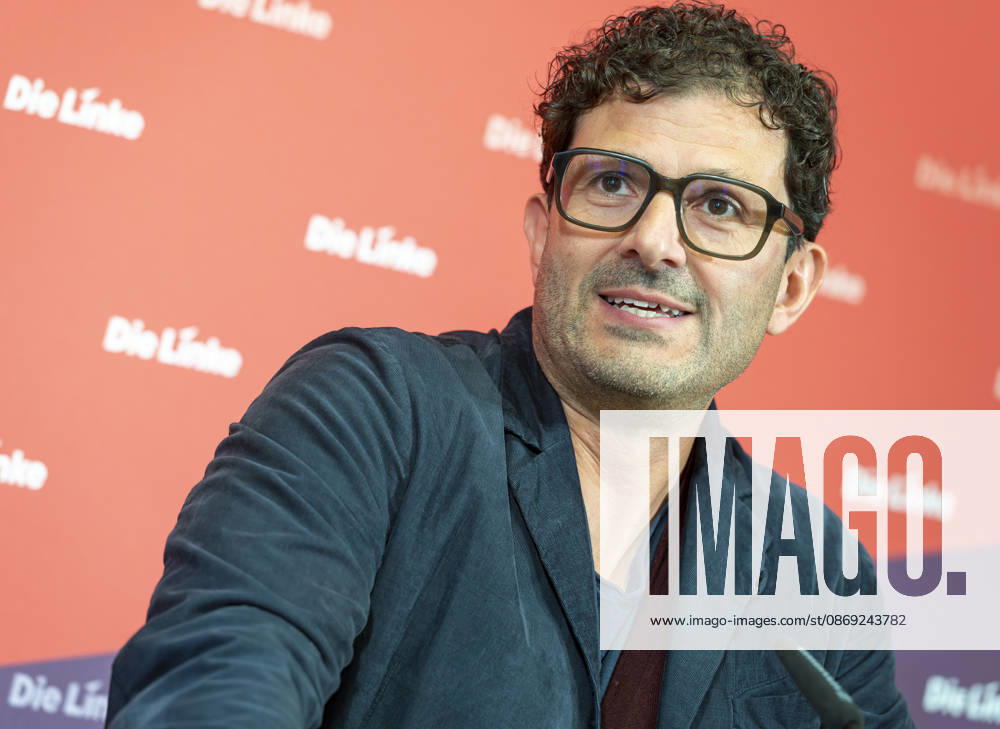 Luigi Pantisano EUR, Deutschland, Berlin, 12.10.2026: Pressekonferenz von Luigi Pantisano Vorsitzender der Partei Die Linke im Karl-Liebknecht-Haus zu aktuellen Themen.