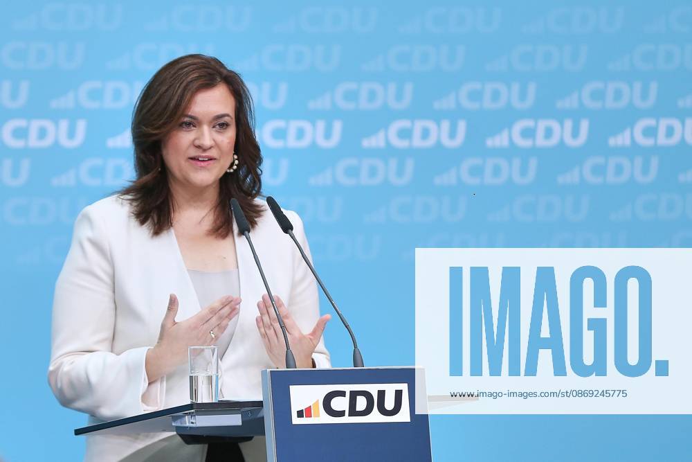 Berlin, Deutschland, 12.10.2026: Konrad-Adenauer-Haus: Pressekonferenz in der CDU-Bundesgeschäftsstelle nach Bundesvorstandssitzung: CDU-Generalsekretärin Franziska Hoppermann