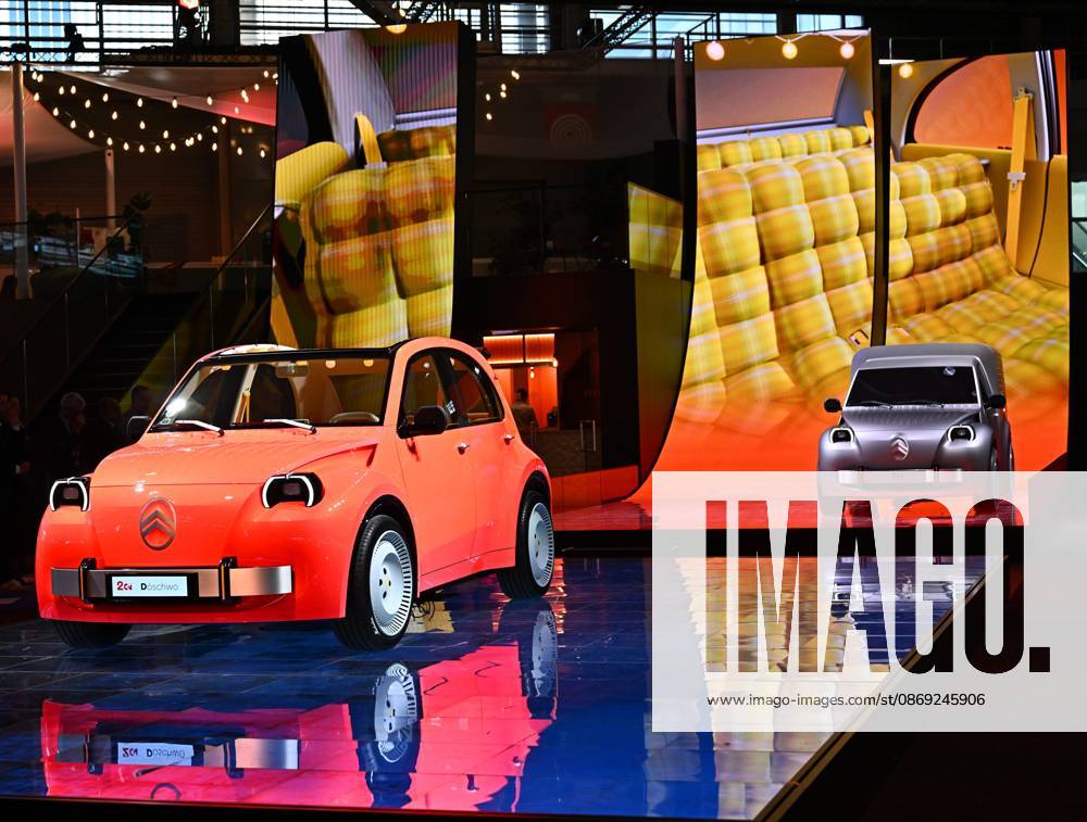 2026 PARIS AUTO SHOW PHOTOPQR OUEST FRANCE Franck Dubray Paris, October 12, 2026 Paris Auto Show at Porte de Versailles, Paris Citroën booth featuring the new 2CV Photo by Franck Dubray, October 12, 2026 Paris Auto Show Paris, France
