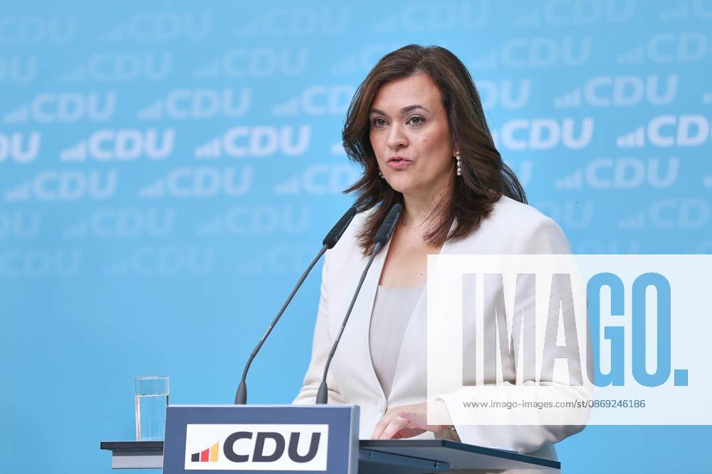 Berlin, Deutschland, 12.10.2026: Konrad-Adenauer-Haus: Pressekonferenz in der CDU-Bundesgeschäftsstelle nach Bundesvorstandssitzung: CDU-Generalsekretärin Franziska Hoppermann