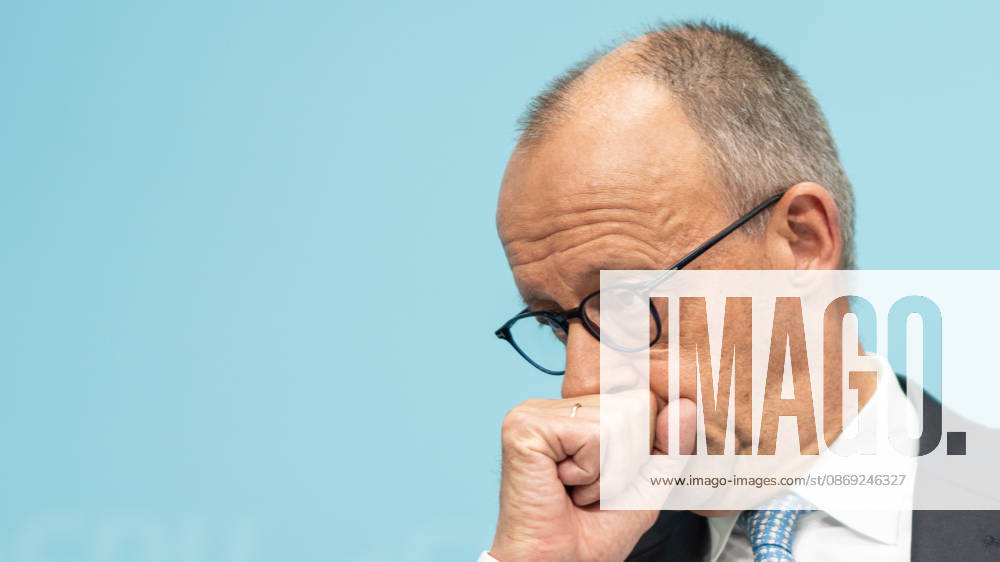 Bundeskanzler Friedrich Merz bei der Abschlusspressekonferenz;Präsidiumsklausurtagung der CDU Deutschlands in Berlin, Oktober 2026, Berlin Berlin Deutschland Konrad-Adenauer-Haus