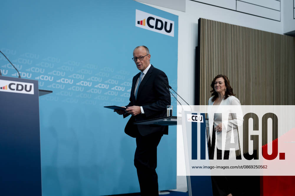 Berlin, Konrad-Adenauer-Haus, CDU Berlin, Konrad-Adenauer-Haus, CDU, Präsidiumsklausurtagung, Bundesvorstandssitzung, Friedrich Merz, Bundeskanzler, Generalsekretärin, CDU, Franziska Hoppermann Berlin Berlin GER