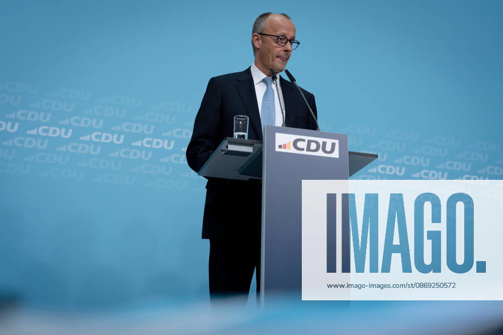 Berlin, Konrad-Adenauer-Haus, CDU Berlin, Konrad-Adenauer-Haus, CDU, Präsidiumsklausurtagung, Bundesvorstandssitzung, Friedrich Merz, Bundeskanzler Berlin Berlin GER