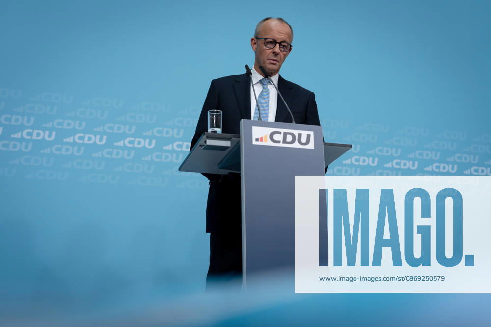 Berlin, Konrad-Adenauer-Haus, CDU Berlin, Konrad-Adenauer-Haus, CDU, Präsidiumsklausurtagung, Bundesvorstandssitzung, Friedrich Merz, Bundeskanzler Berlin Berlin GER