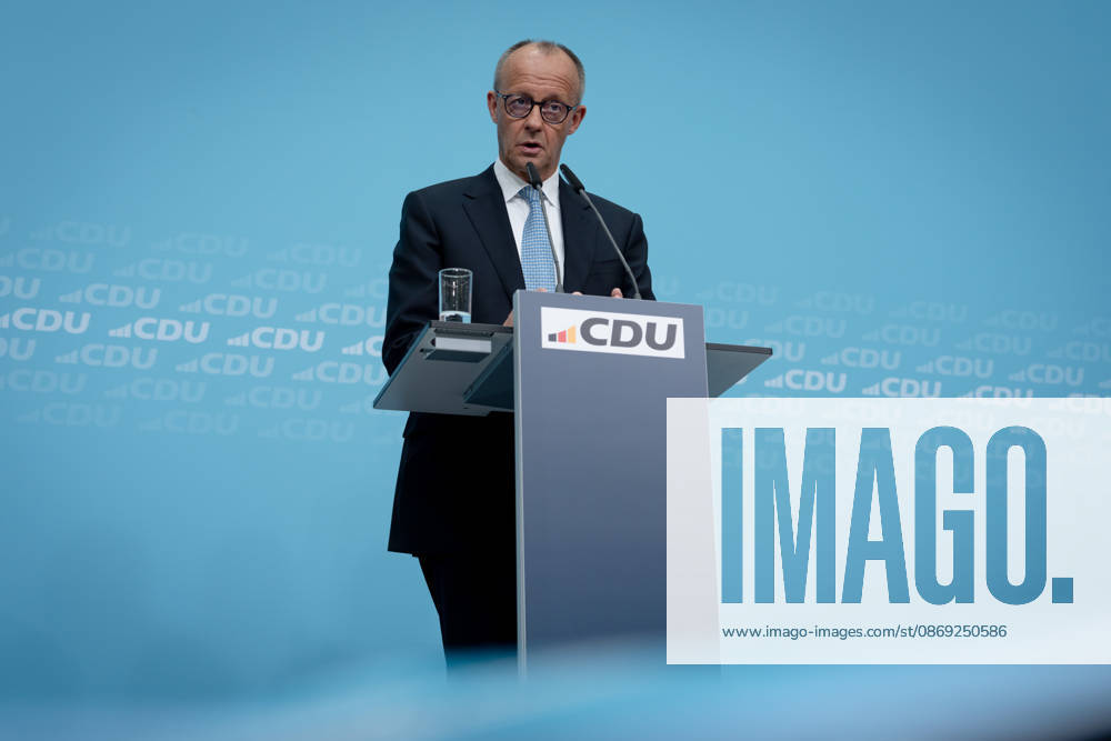 Berlin, Konrad-Adenauer-Haus, CDU Berlin, Konrad-Adenauer-Haus, CDU, Präsidiumsklausurtagung, Bundesvorstandssitzung, Friedrich Merz, Bundeskanzler Berlin Berlin GER