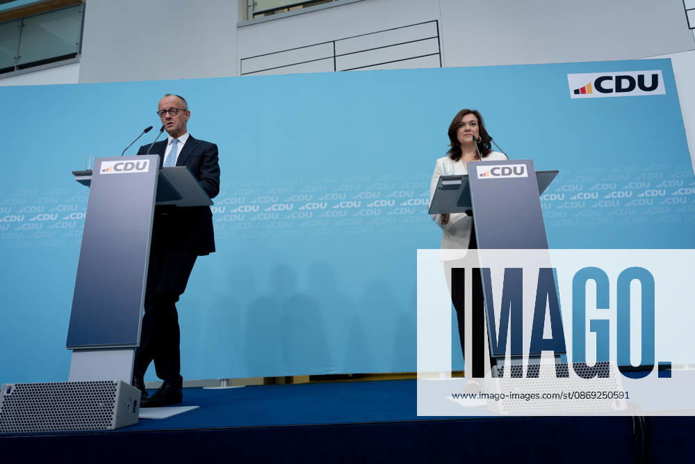 Berlin, Konrad-Adenauer-Haus, CDU Berlin, Konrad-Adenauer-Haus, CDU, Präsidiumsklausurtagung, Bundesvorstandssitzung, Friedrich Merz, Bundeskanzler, Generalsekretärin, CDU, Franziska Hoppermann Berlin Berlin GER