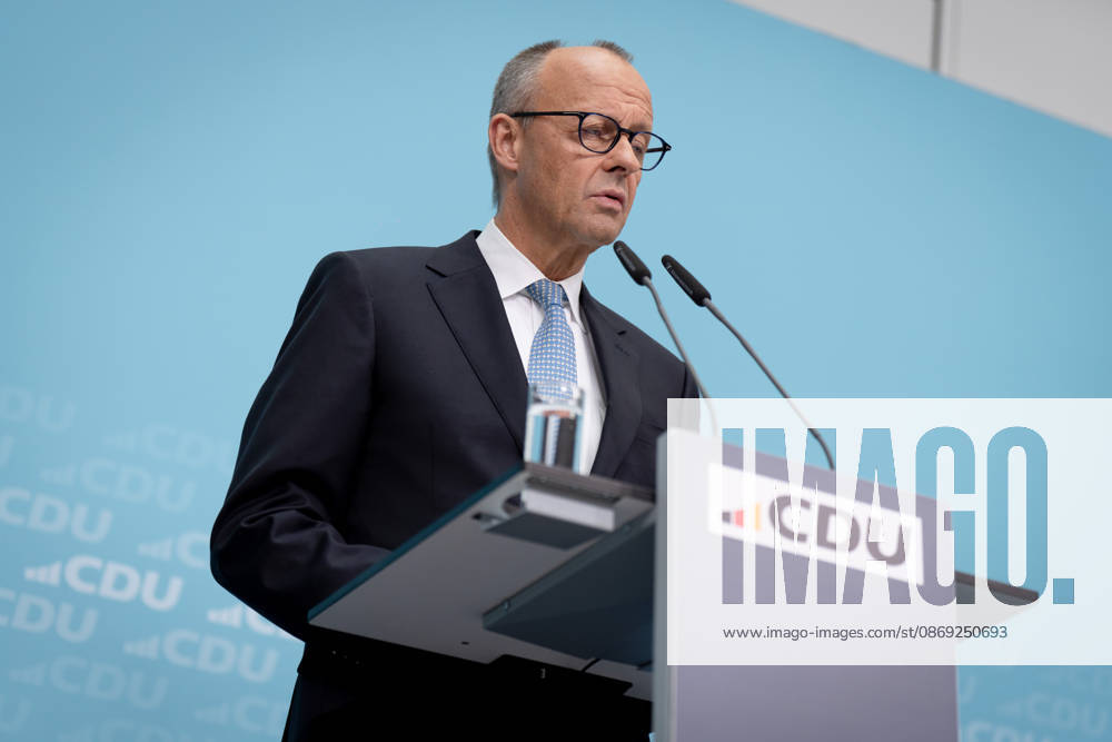 Berlin, Konrad-Adenauer-Haus, CDU Berlin, Konrad-Adenauer-Haus, CDU, Präsidiumsklausurtagung, Bundesvorstandssitzung, Friedrich Merz, Bundeskanzler Berlin Berlin GER