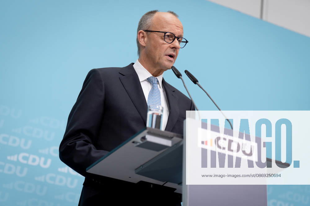 Berlin, Konrad-Adenauer-Haus, CDU Berlin, Konrad-Adenauer-Haus, CDU, Präsidiumsklausurtagung, Bundesvorstandssitzung, Friedrich Merz, Bundeskanzler Berlin Berlin GER