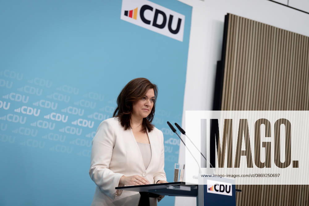 Berlin, Konrad-Adenauer-Haus, CDU Berlin, Konrad-Adenauer-Haus, CDU, Präsidiumsklausurtagung, Bundesvorstandssitzung, Generalsekretärin, CDU, Franziska Hoppermann Berlin Berlin GER