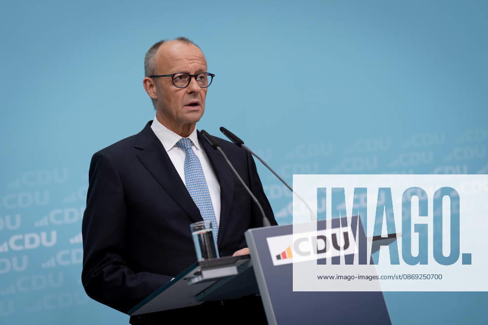 Berlin, Konrad-Adenauer-Haus, CDU Berlin, Konrad-Adenauer-Haus, CDU, Präsidiumsklausurtagung, Bundesvorstandssitzung, Friedrich Merz, Bundeskanzler Berlin Berlin GER