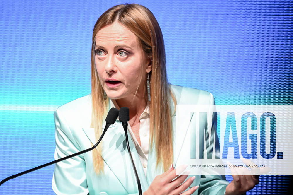 Prime Minister Giorgia Meloni speaks at the Assolombarda 2026 General Assembly, Milan, 12 10 2026 Milan Italy - ZUMAa289 20261012_zia_a289_163