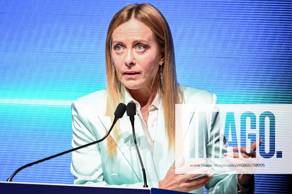 Prime Minister Giorgia Meloni speaks at the Assolombarda 2026 General Assembly, Milan, 12 10 2026 Milan Italy - ZUMAa289 20261012_zia_a289_167
