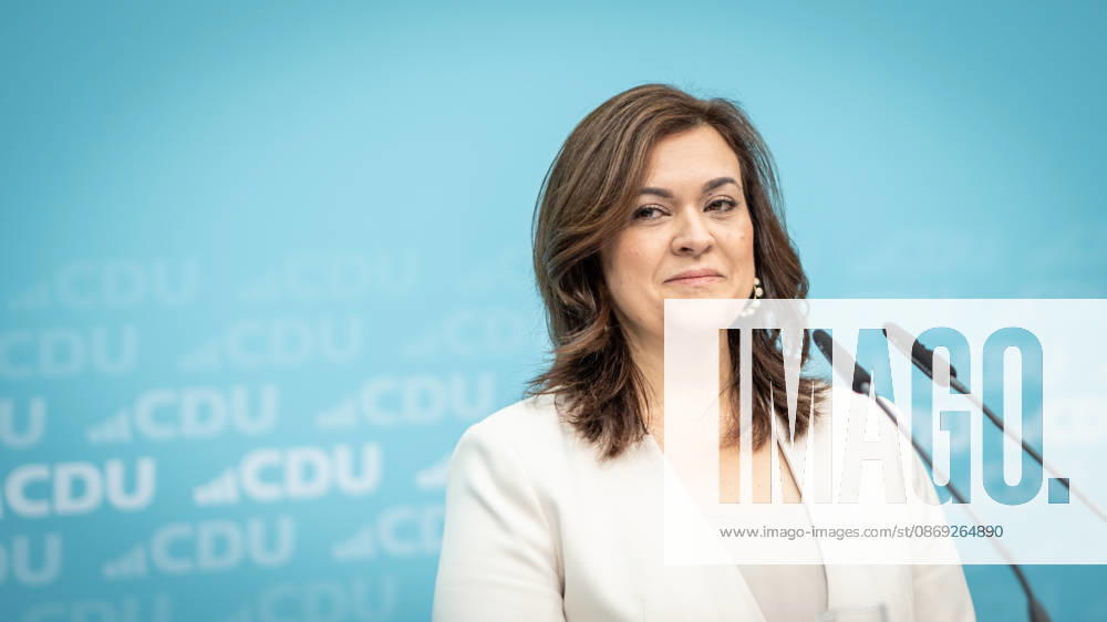 Franziska Hoppermann, CDU-Generalsekretärin, bei der Abschlusspressekonferenz;Präsidiumsklausurtagung der CDU Deutschlands in Berlin, Oktober 2026, Berlin Berlin Deutschland Konrad-Adenauer-Haus