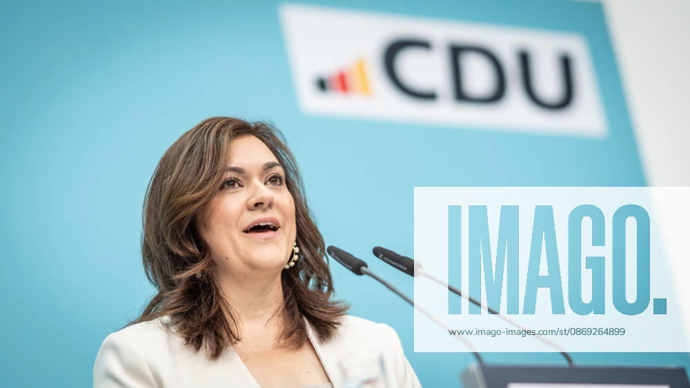 Franziska Hoppermann, CDU-Generalsekretärin, bei der Abschlusspressekonferenz;Präsidiumsklausurtagung der CDU Deutschlands in Berlin, Oktober 2026, Berlin Berlin Deutschland Konrad-Adenauer-Haus