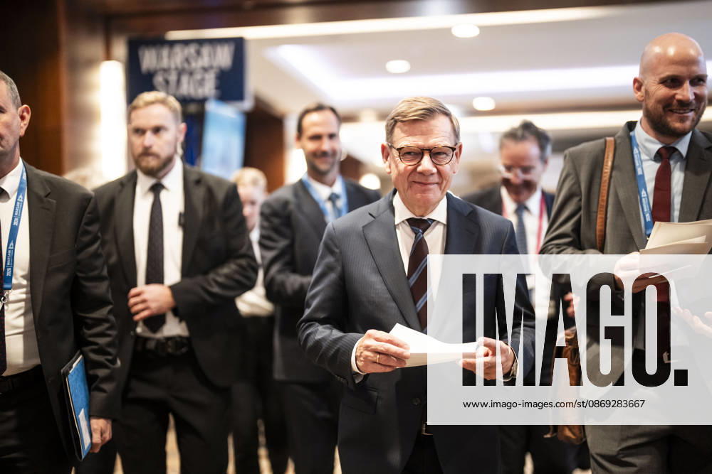 Reise des Bundesministers des Auswaertigen Johann Wadephul nach Warschau zur Teilnahme am Warsaw Security Forum aufgenommen in Warschau, 13.10.2026..... Fotografiert im Auftrag des Auswaertigen Amtes. Warsaw Polen