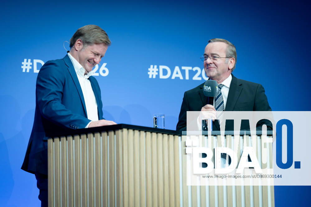Deutschen Arbeitgebertag, bcc, Berlin Congress Center Deutschen Arbeitgebertag, bcc, Berlin Congress Center, Michael Bröcker, Boris Pistorius, Bundesverteidigungsminister Berlin Berlin GER