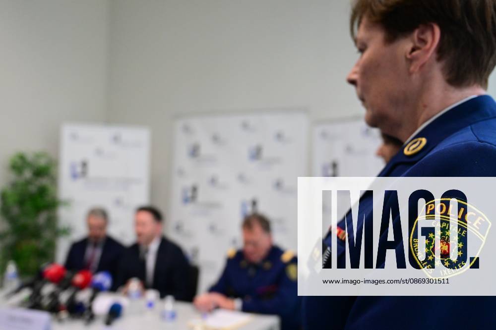 A press conference of the Brussels Public Prosecutor regarding two incidents, on Tuesday 13 October 2026, in Brussels. A police officer with the Anti-Assault Brigade died last night in Jette during a response to a call and one person died in a shooting in Ixelles. DIRKxWAEM 189656970