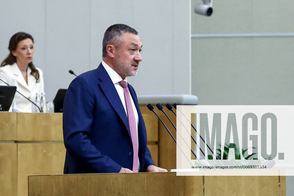 RUSSIA, MOSCOW - OCTOBER 13, 2026: Viktor Pinsky, Chairman of the Russian State Duma s Commission on Rules and Maintenance of Activity of the State Duma, addresses a plenary meeting of the Russian State Duma Moscow Russia - ZUMAt113 20261013_zaa_t113_380