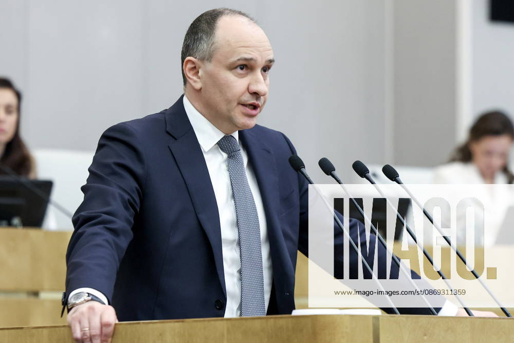 RUSSIA, MOSCOW - OCTOBER 13, 2026: Russian Accounts Chamber Chairman Boris Kovalchuk addresses a plenary meeting of the Russian State Duma Moscow Russia - ZUMAt113 20261013_zaa_t113_387