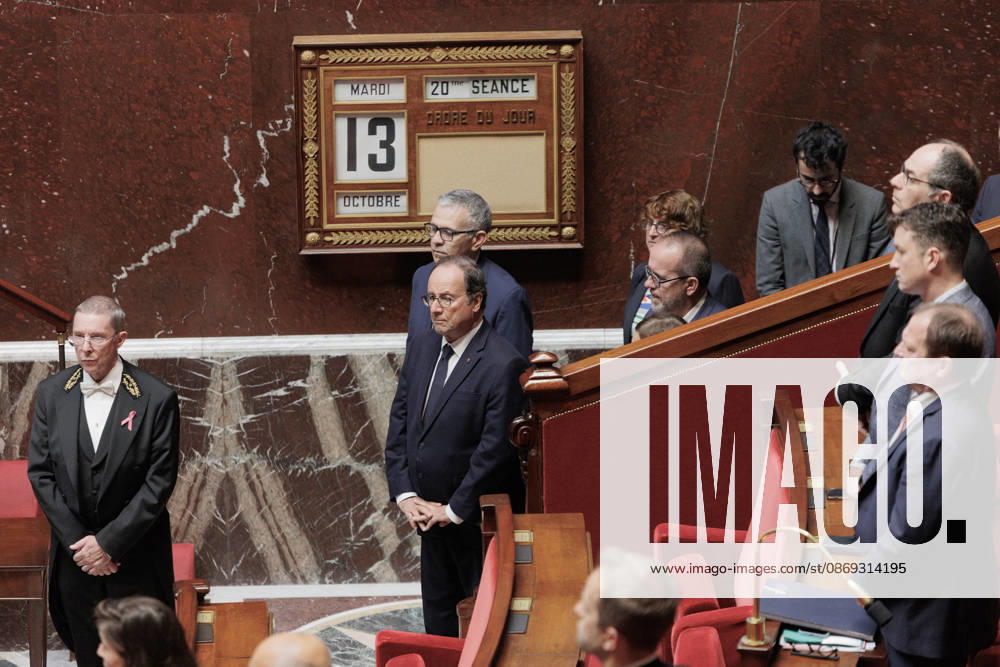 Francois Hollande during a question and answer session with the government at the National Assembly in Paris, on October 13, 2026. - ZUMAs287 20261013_zip_s287_027