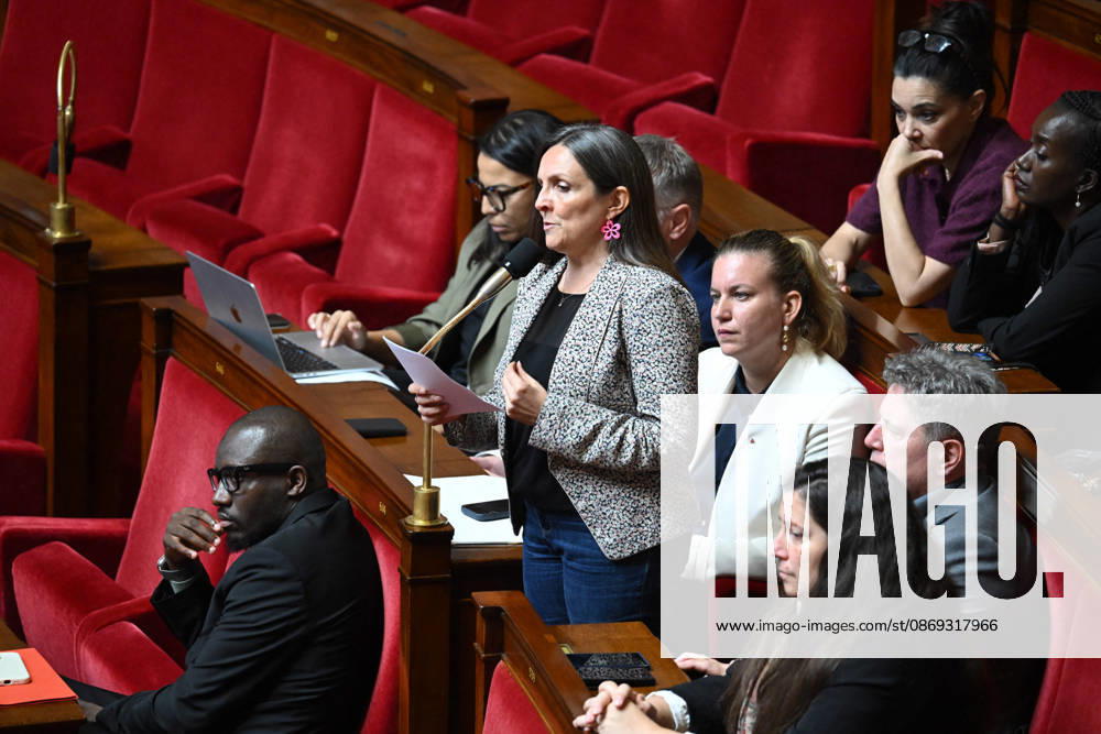 Session Of Questions To The Governement At The National Assembly - Paris French deputy Anne Stambach-Terrenoir during a session of questions to the government at the National Assembly, French Parliament in Paris, France on octobre 13, 2026. Photo by Tomas Stevens ABACAPRESS.COM Paris France