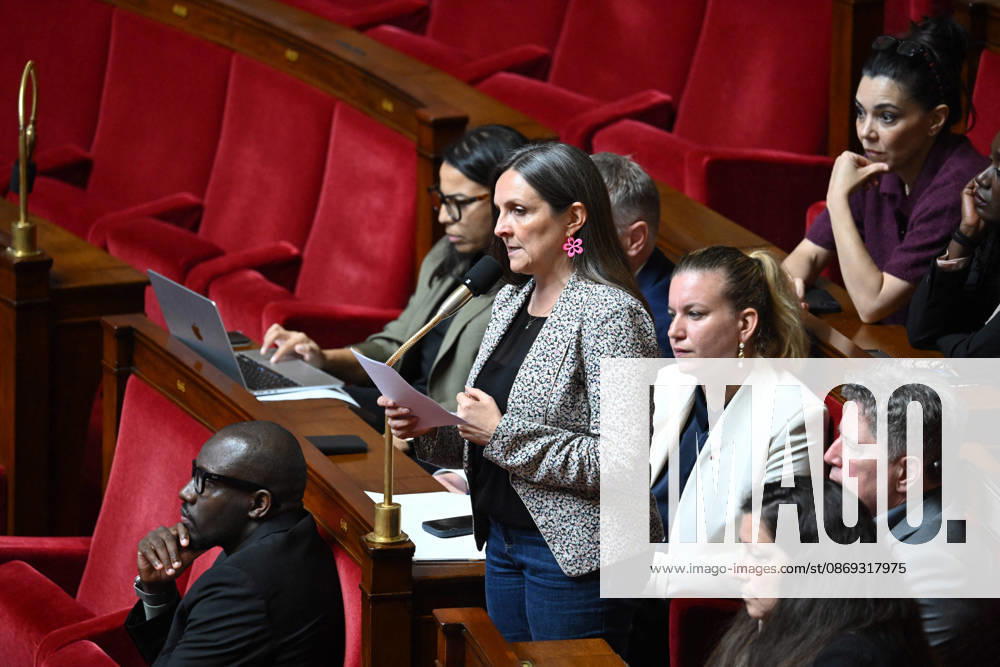 Session Of Questions To The Governement At The National Assembly - Paris French deputy Anne Stambach-Terrenoir during a session of questions to the government at the National Assembly, French Parliament in Paris, France on octobre 13, 2026. Photo by Tomas Stevens ABACAPRESS.COM Paris France