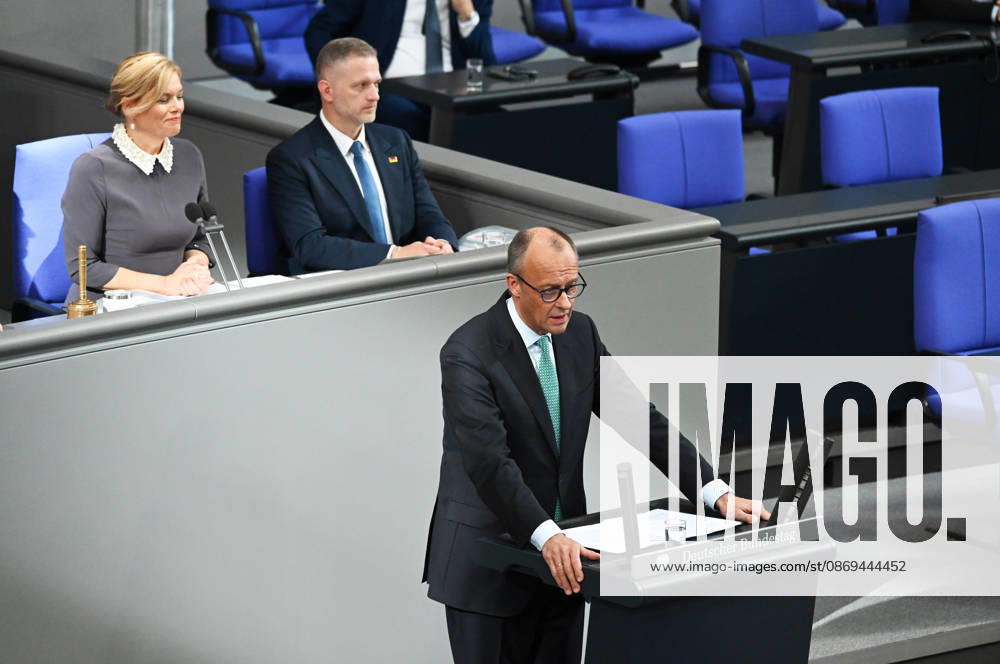 German Chancellor Friedrich Merz delivers government statement in Berlin ahead of EU Summit BERLIN, GERMANY – OCTOBER 14: German Chancellor Friedrich Merz delivers a government statement ahead of the upcoming meeting of the European Council in the Bundestag in Berlin, Germany, on October 14, 2026. Volodymyr Sindieiev Anadolu Berlin Germany. Editorial use only. Please get in touch for any other usage.