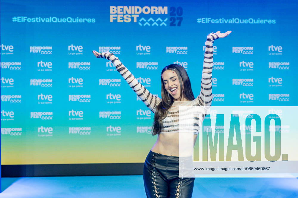 RTVE announces the artists selected to participate in Benidorm Fest 2027 Singer GALE during the announcement of the artists who will participate in Benidorm Fest 2027, on October 14, 2026, in Madrid, Spain. The sixth edition of Benidorm Fest will be held from January 23 to 30, 2027, returning to its traditional dates on the calendar after having been moved to February for the previous edition. OCTOBER 14, 2026 BENIDORM FEST ARTISTS MUSIC SINGERS Madrid Madrid, Spain